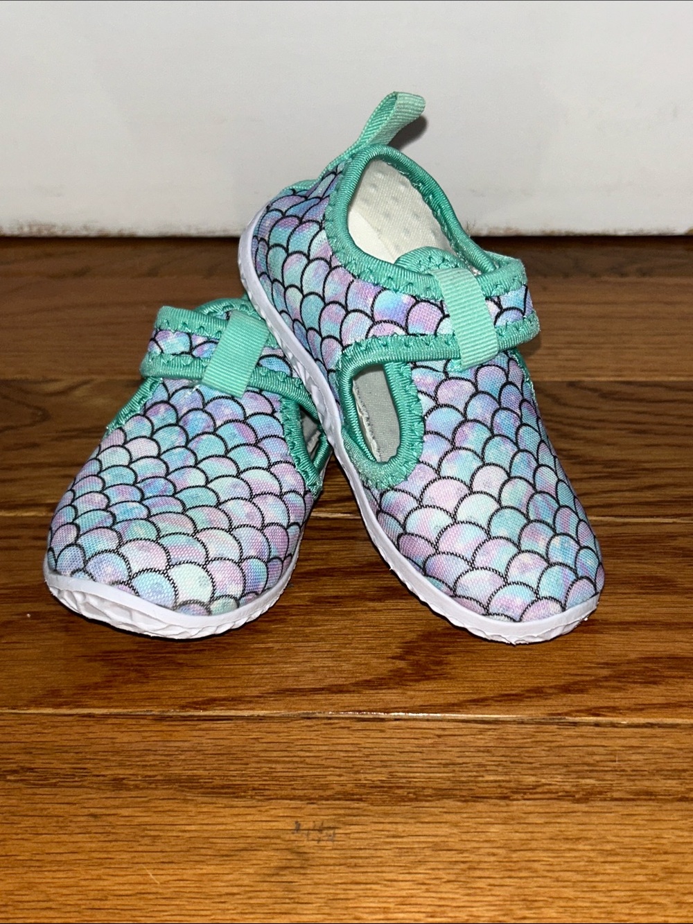 Toddler Mermaid Scale Aqua Slip-On Water Shoes